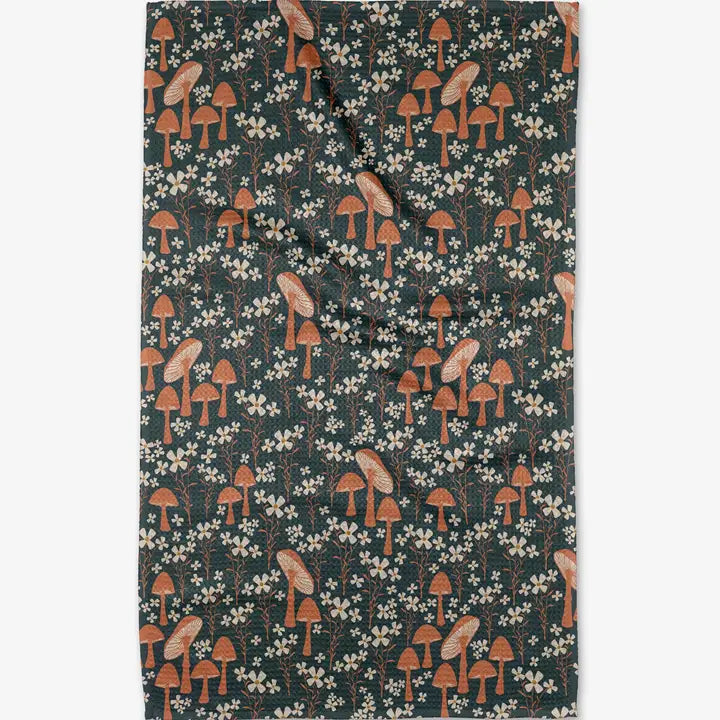 Geometry Tea Towel Mushroom Grove
