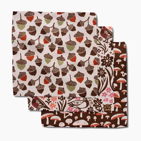 Geometry Dishcloth Set Fall Abundance