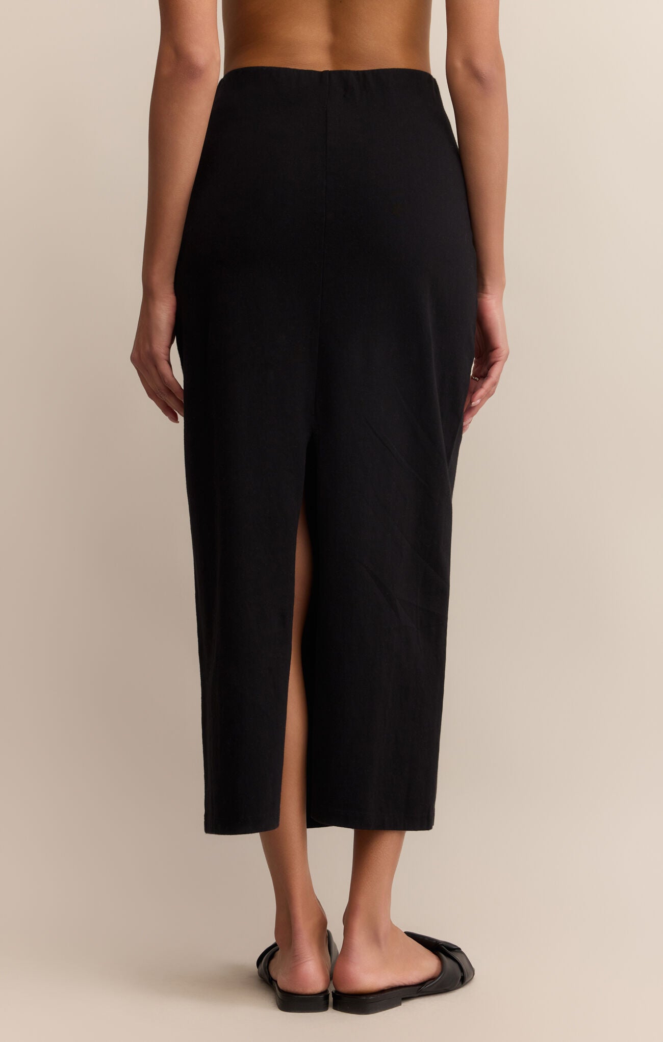 Gail Midi Skirt True Black