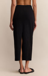 Gail Midi Skirt True Black