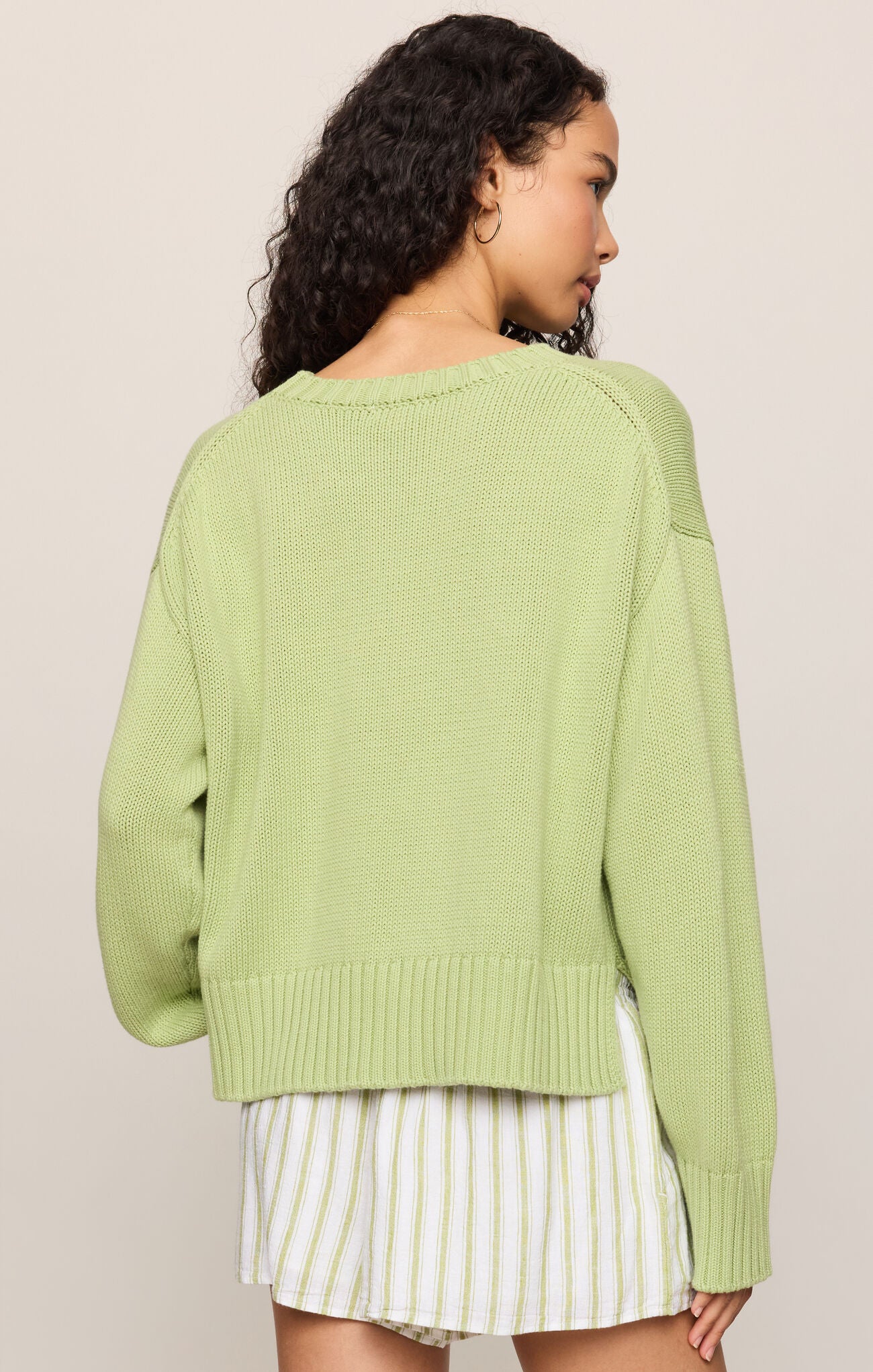 On Repeat Sweater Spring Green