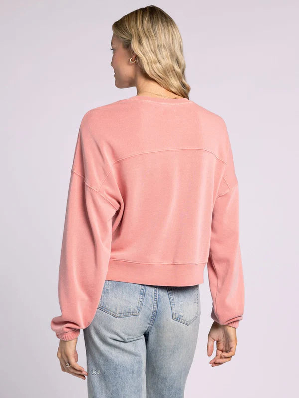 Canton Cropped Sweatshirt Strawberry Ice