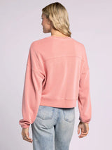 Canton Cropped Sweatshirt Strawberry Ice