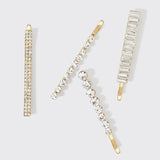 Assorted Metal Rhinestone Bobby Pins