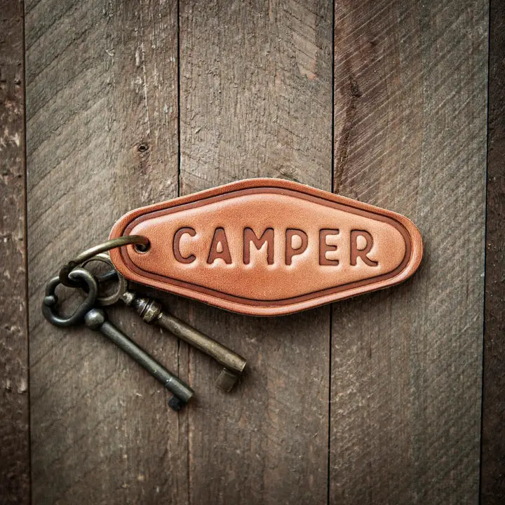 Motel Style Leather Keychain