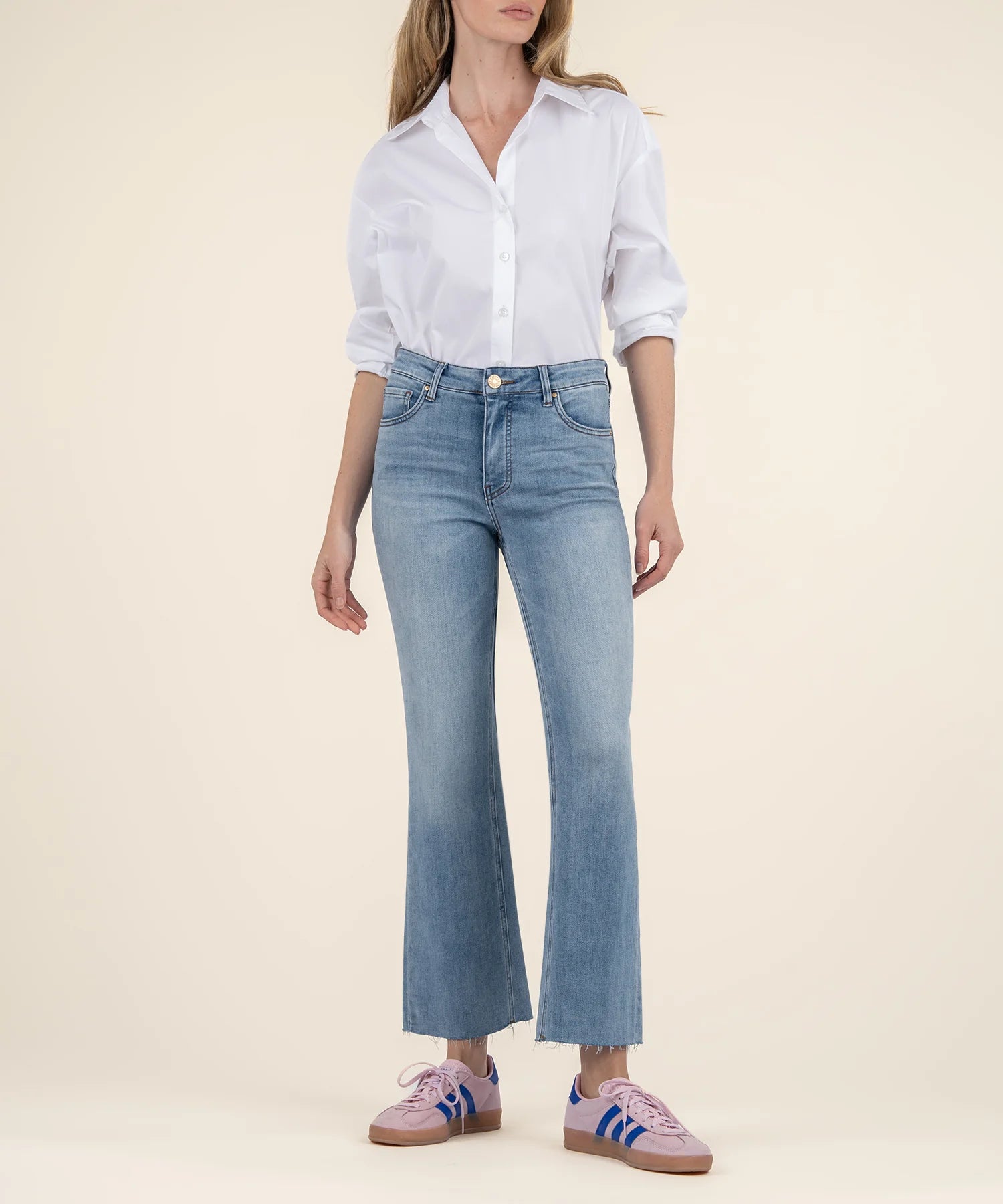 Kelsey High Rise Ankle Flare Jeans Honest