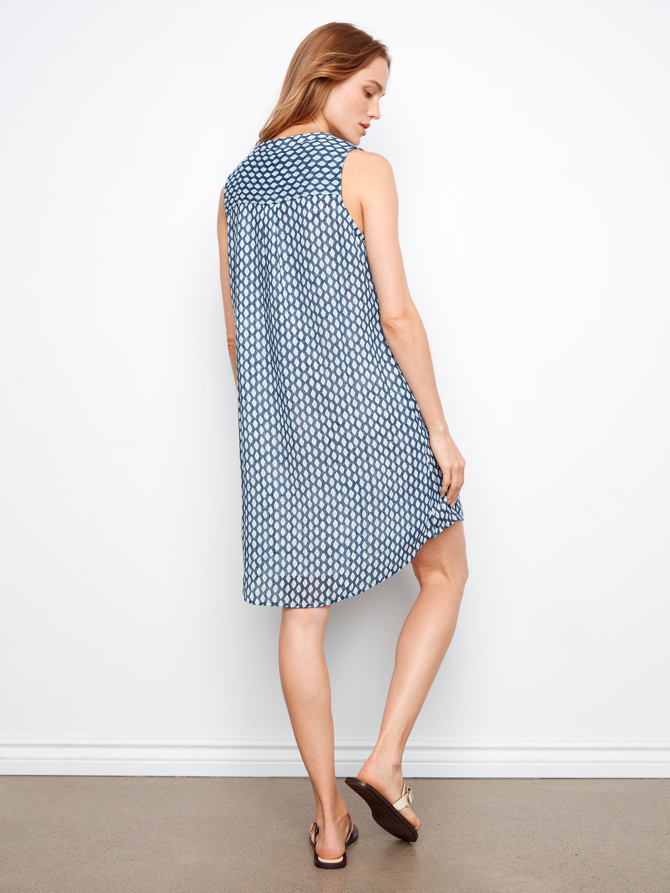 Henley Sleeveless Dress Mini