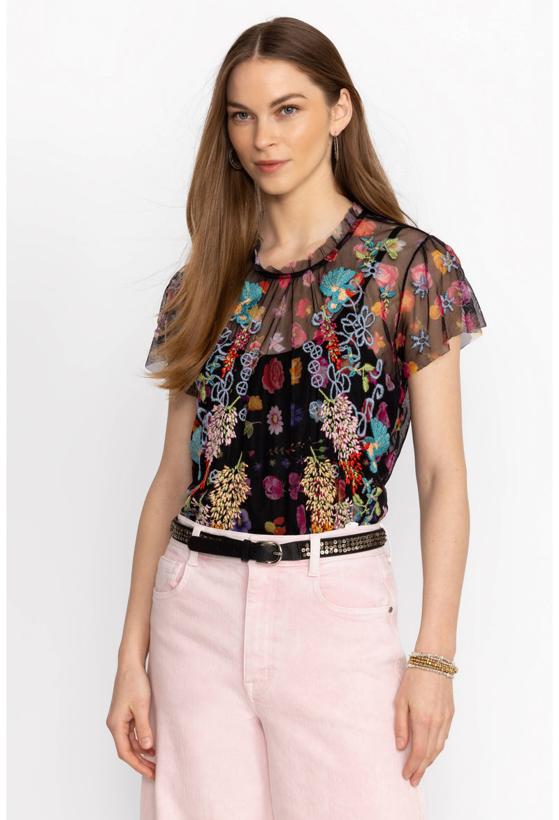 Rheia Mesh Blouse