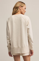 Vneck Weekender Top Light Oatmeal Heather