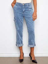 Tencel Stretch Cargo Pants Chambray