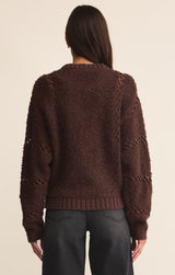 Sundance Sweater Jacket Chocolate Cherry