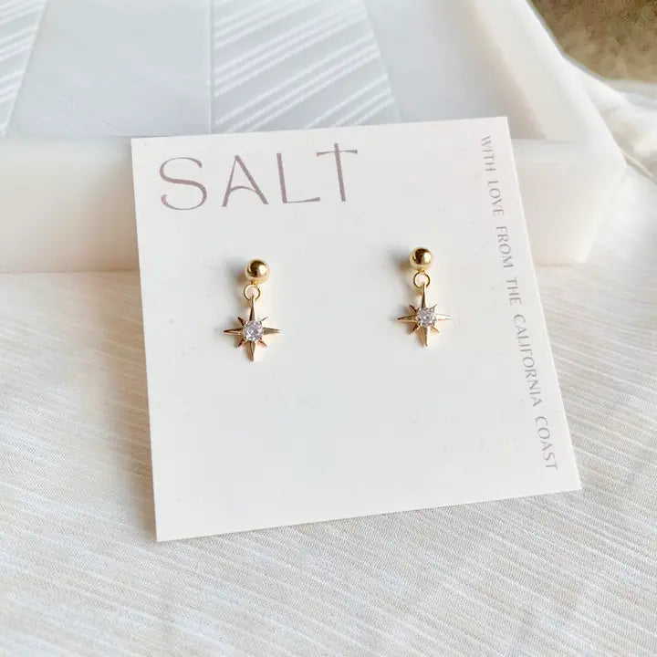 Starburst Stud Dangles Gold