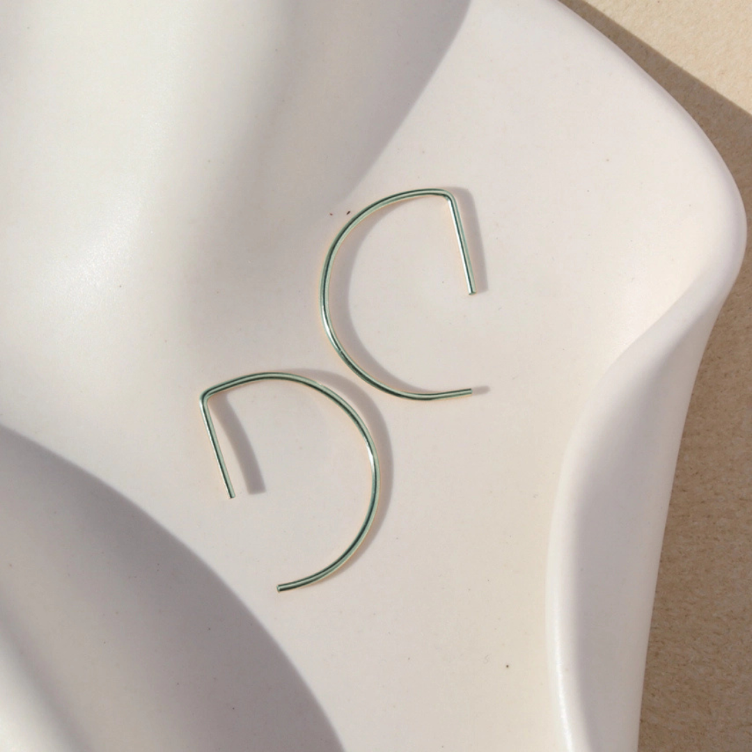 Curve Threaders Sterling Silver