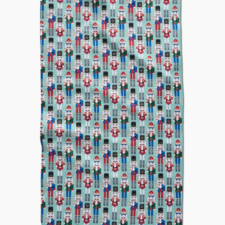 Geometry Tea Towel Nuts Cracking