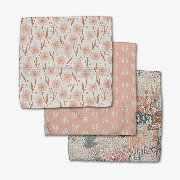 Geometry Dishcloth Set Garden Bloom