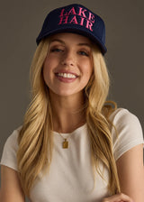 Lake Hair Trucker Hat