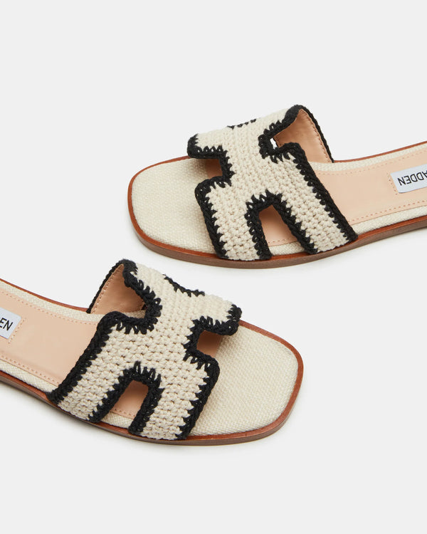 Hadyn Crochet Sandals Cream Multi