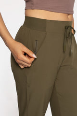 High Waist Active Joggers Ivy Green