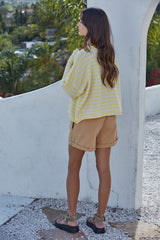 Ciela Stripe Cardigan Light Yellow