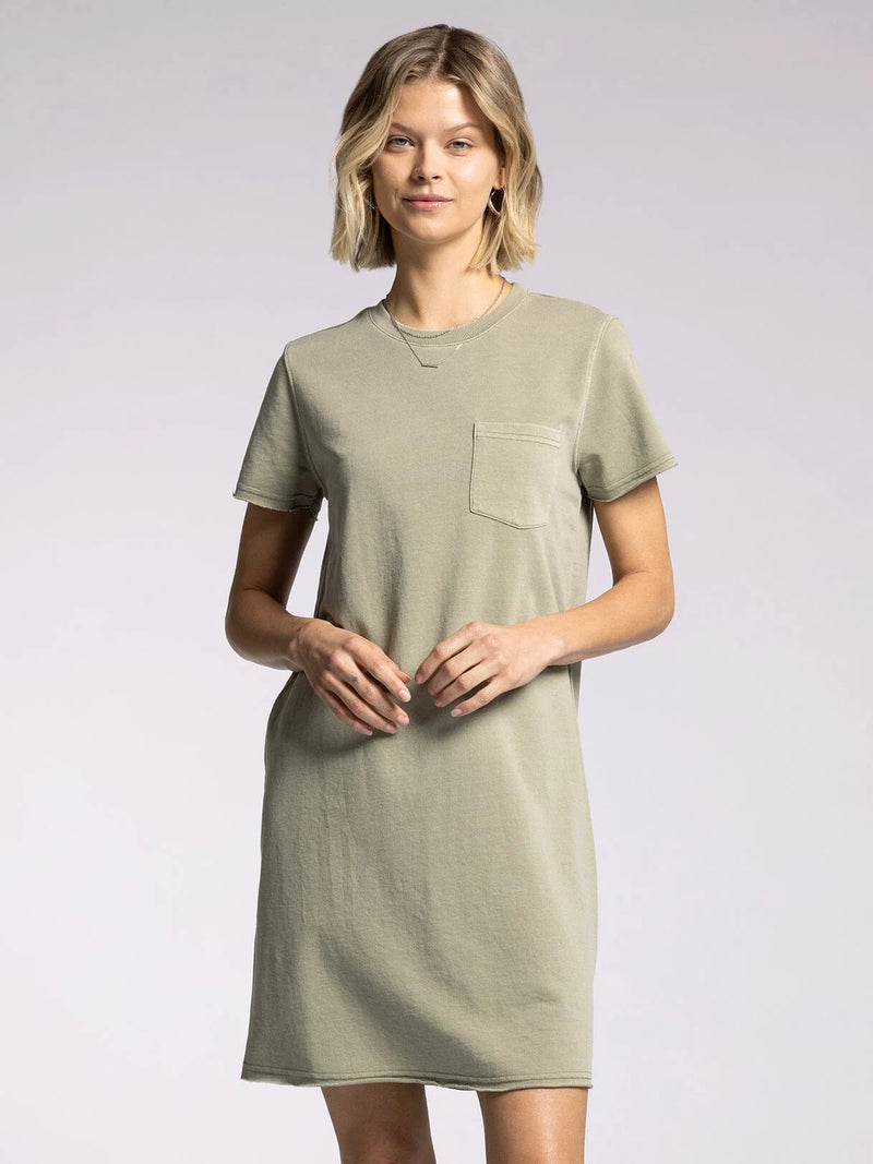 Raiya Tshirt Dress Dried Sage