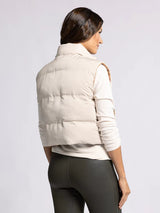 Issey Reversible Puffer Vest Tofu Macchiato