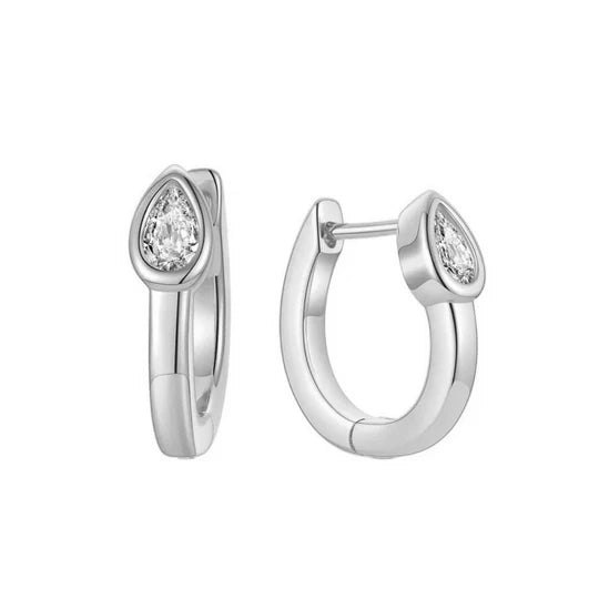 Mia Hoop Earrings Silver