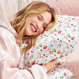 Elf X Kitsch Periwinkle Christmas Satin Pillowcase