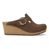 Fanny Clog Wedges Dark Tea