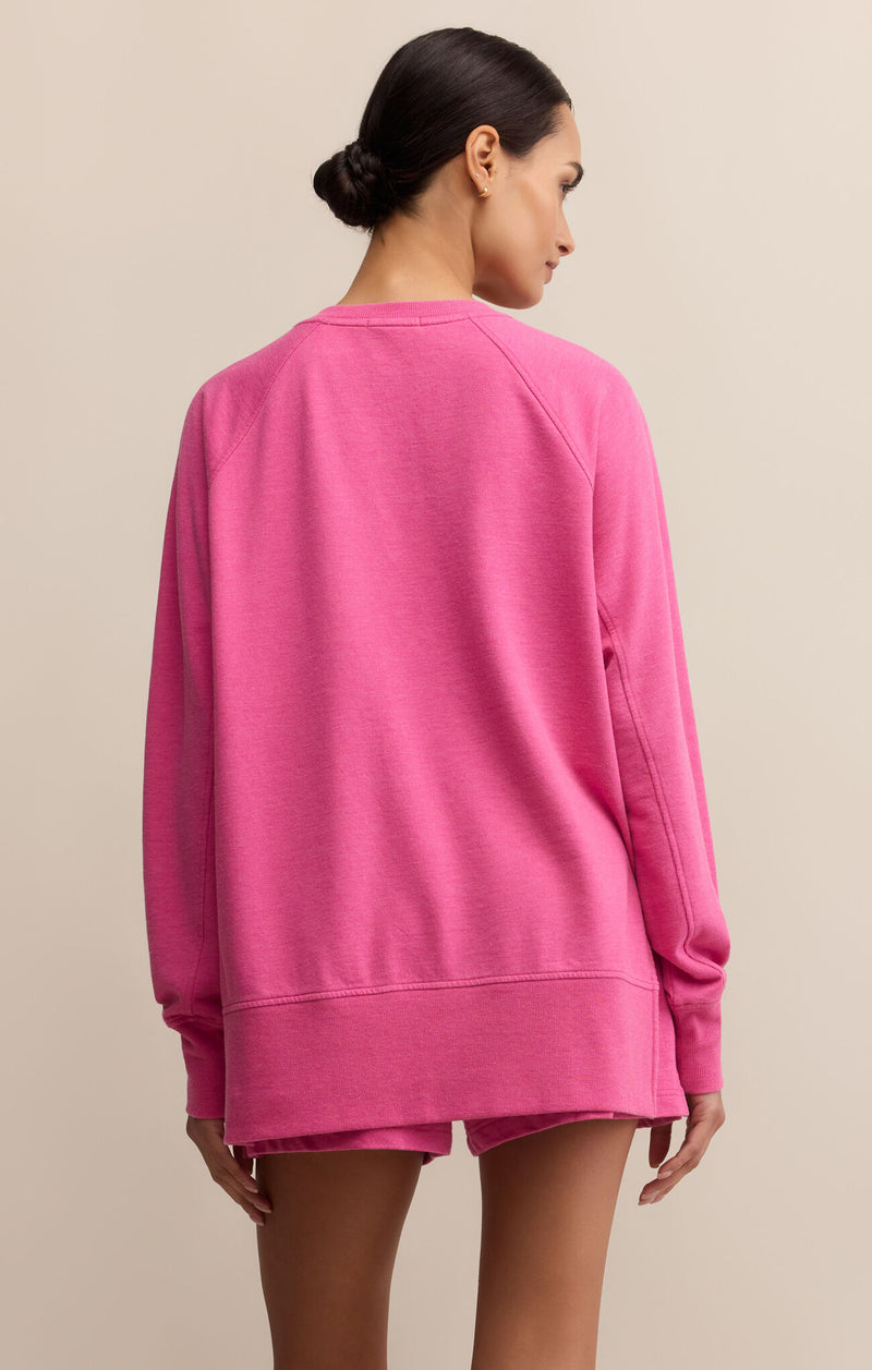 Vneck Weekender Top Island Pink