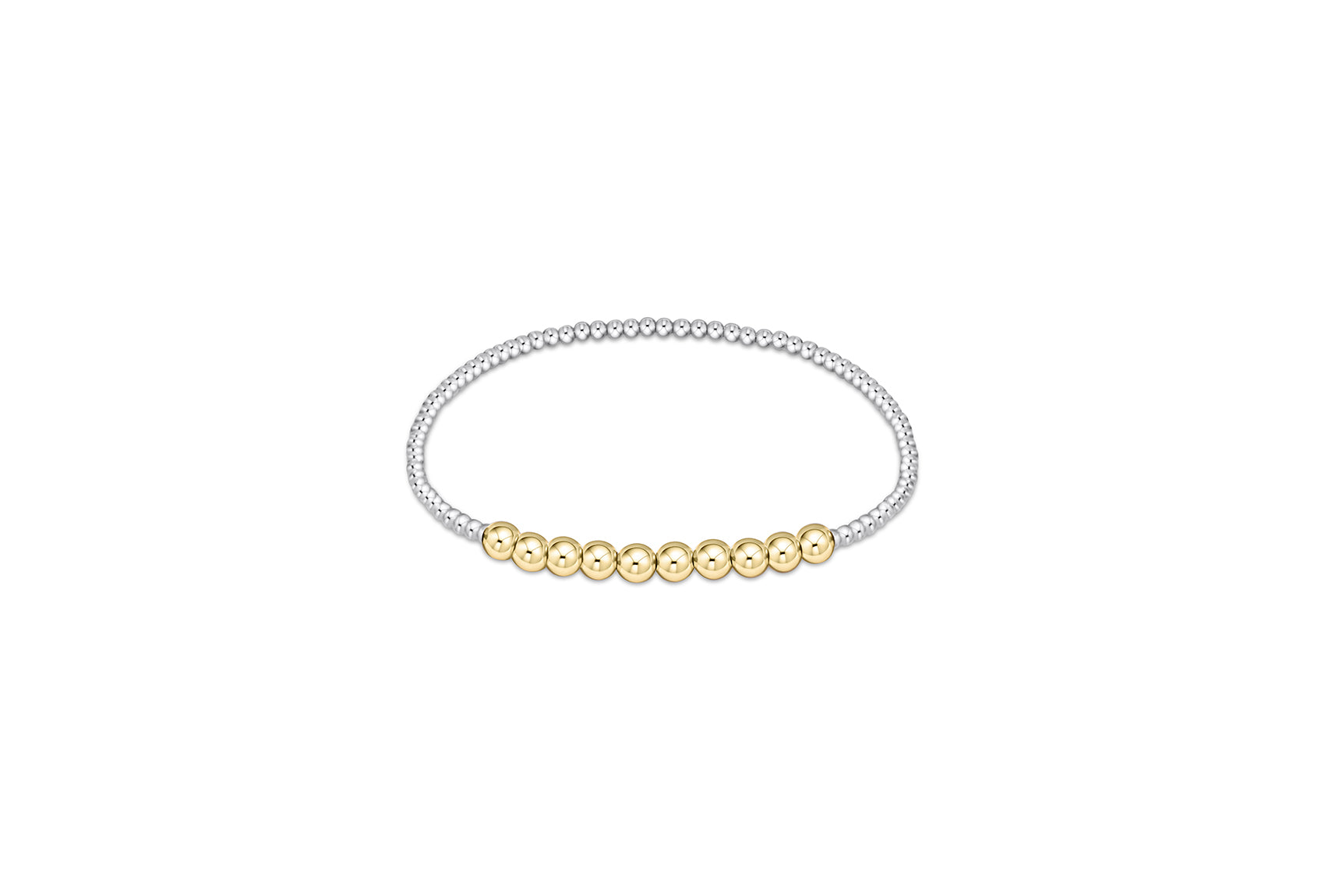 Classic Mix Metal Beaded Bliss 2mm Bead Bracelet