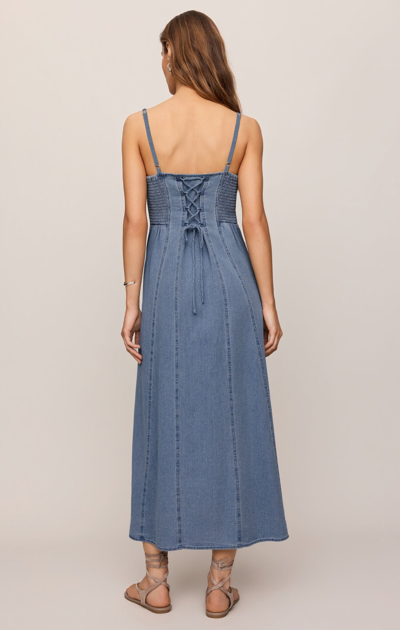 Leonora Indigo Midi Dress Classic Indigo