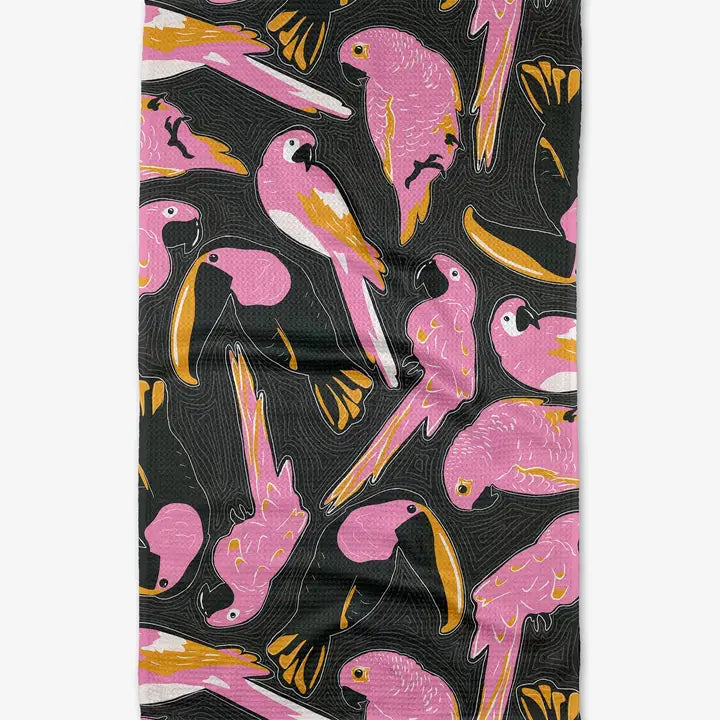 Geometry Tea Towel Bubblegum Birds