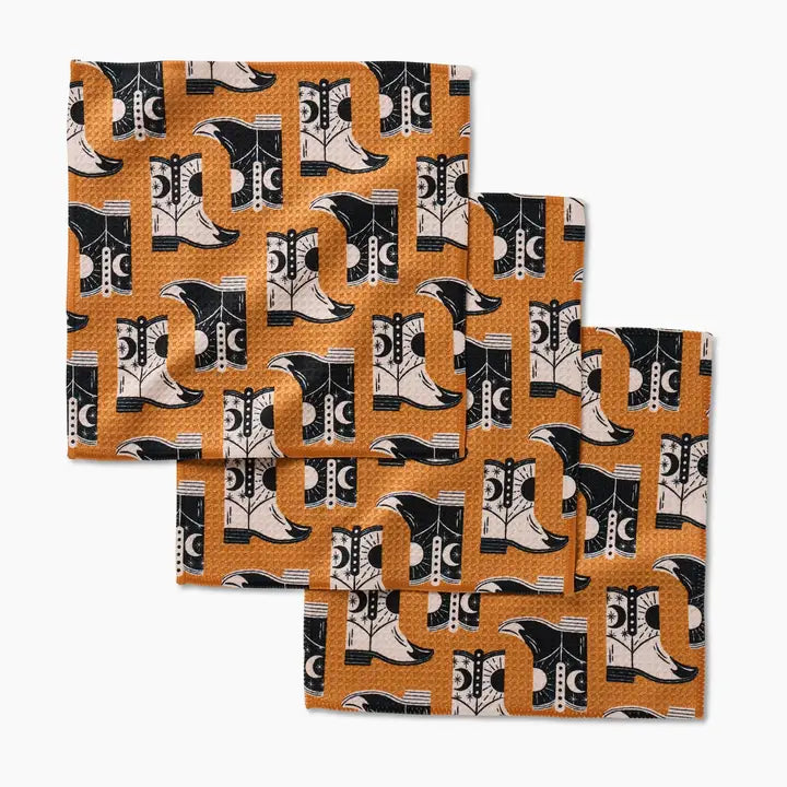 Geometry Dishcloth Set Cowboy Boots