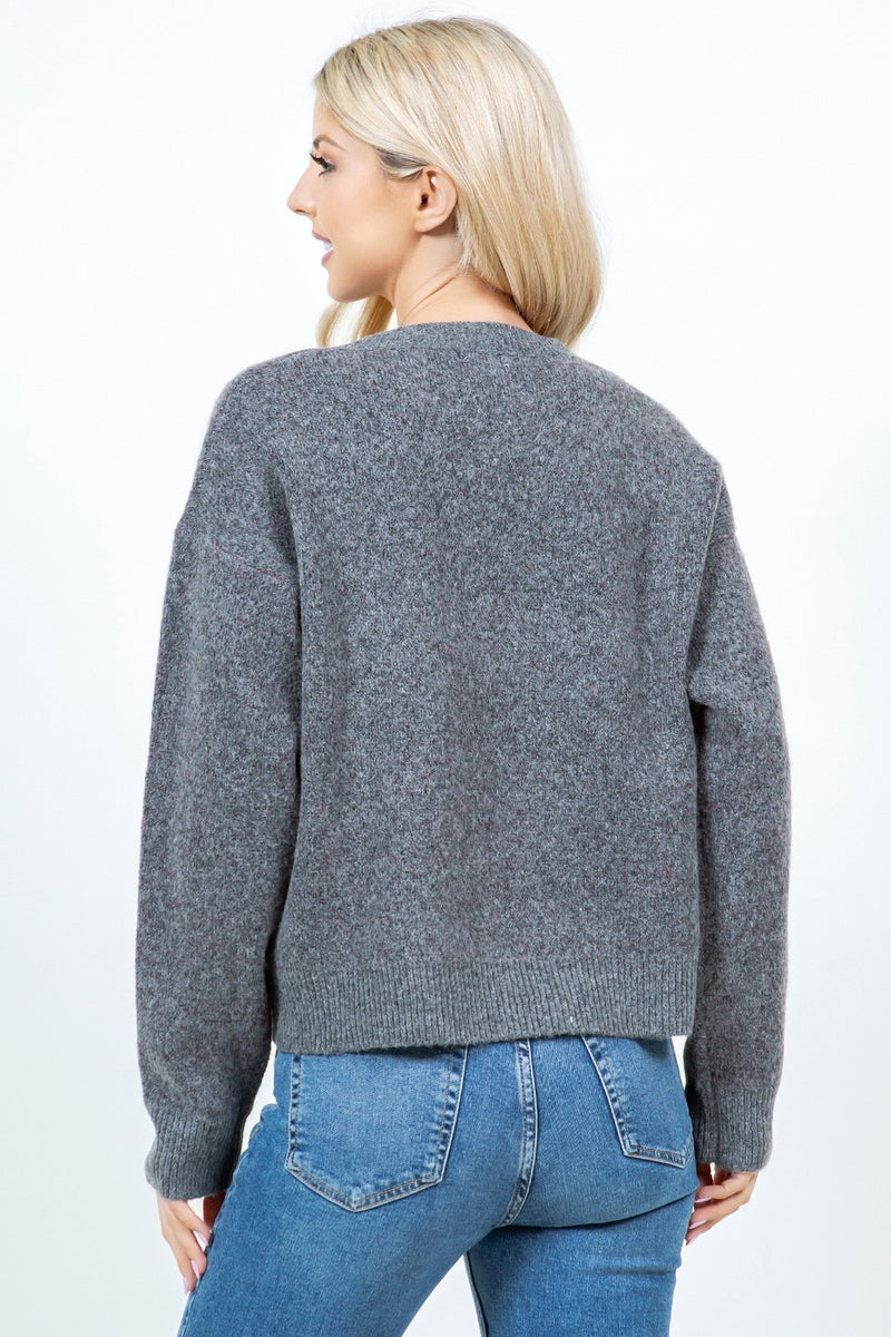 Textured Teddy Bear Sweater