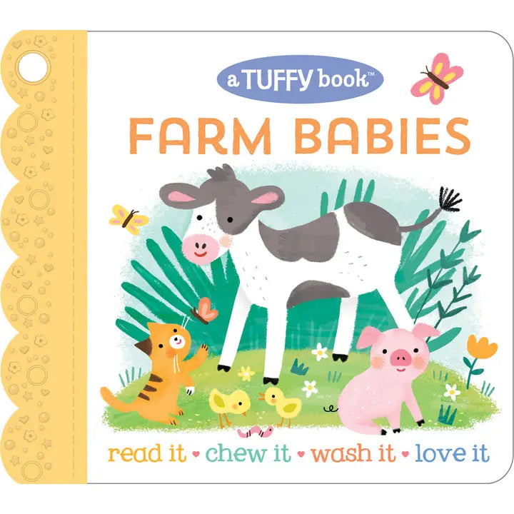 Farm Babies Tuffy Teether Indestructible Book