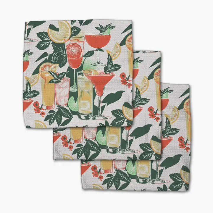 Geometry Dishcloth Set Summer Refreshments