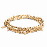 Multiwear Metal Beaded Wrap Classic | Teardrop Gold
