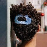Teleties Large Flat Round Clip Blue Lagoon