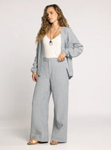 Maia Pants Ivory Blue