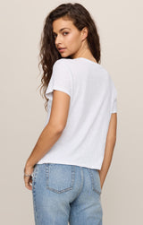 Junie Slub Tee Shirt White