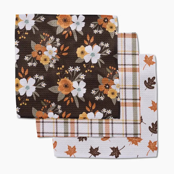 Geometry Dishcloth Set Autumnal Serenade