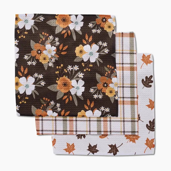 Geometry Dishcloth Set Autumnal Serenade