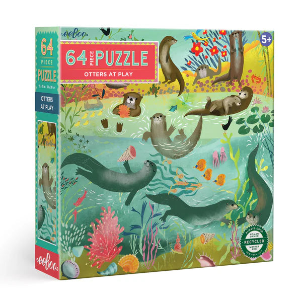 Otters at Play Puzzle - 64 Pieces