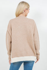 Cozy Chalet Scene Sweater Taupe