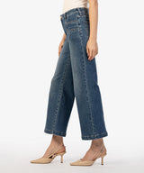 Meg High Rise Wide Leg Double Front Pocket Jeans Exceeded