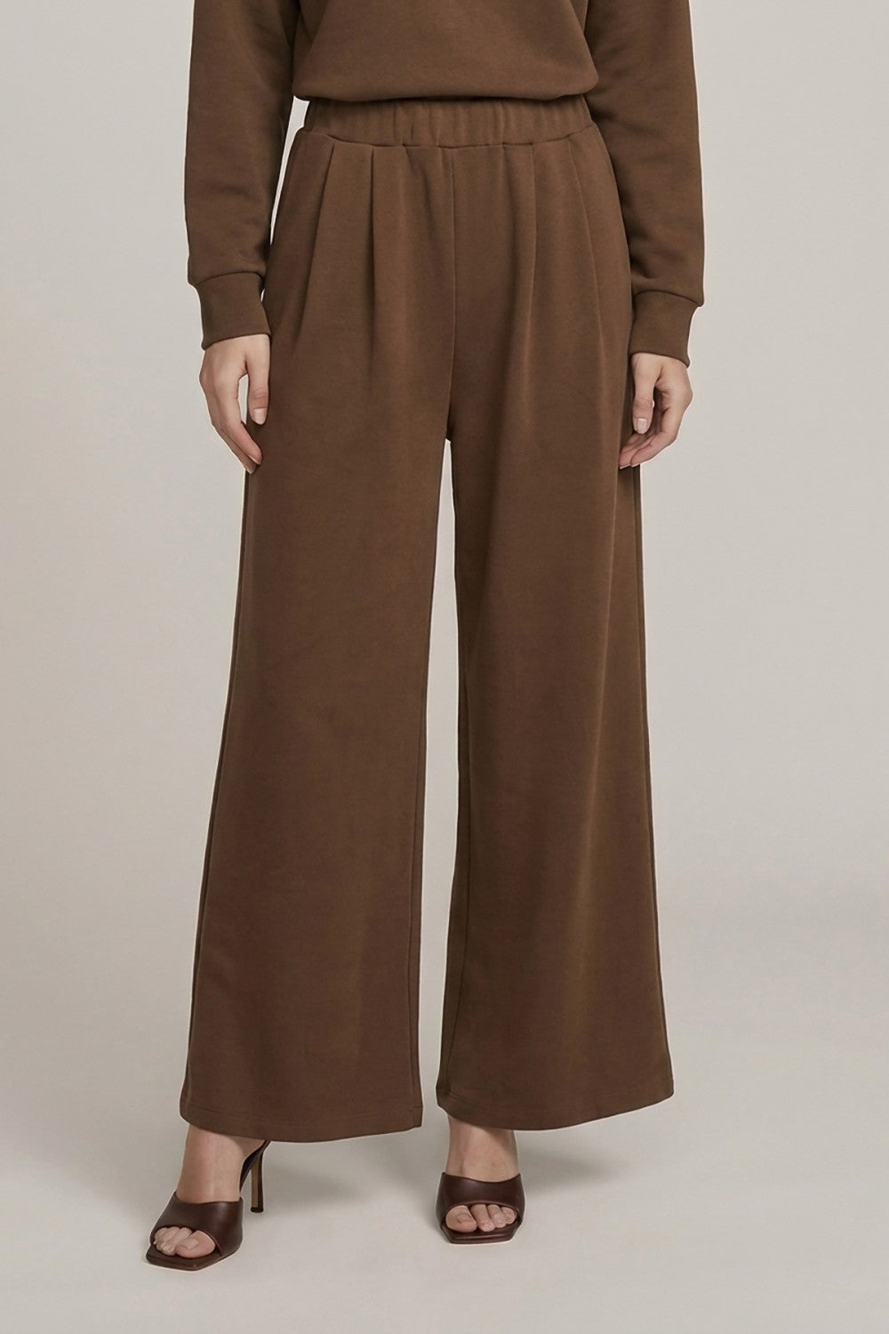 Pleated Wide Leg Pants