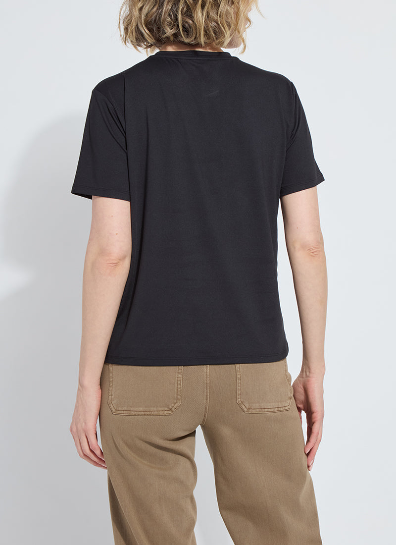 Perfect Box Cut Short Sleeve Tee Black