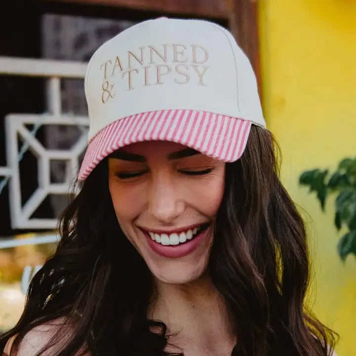 Tanned & Tipsy Two Tone Trucker Hat