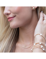 16" Gold Necklace Bliss Bar Gold