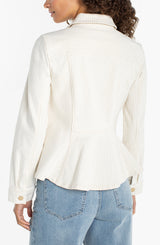 Fit & Flare Trucker Jacket Nautical Stripe